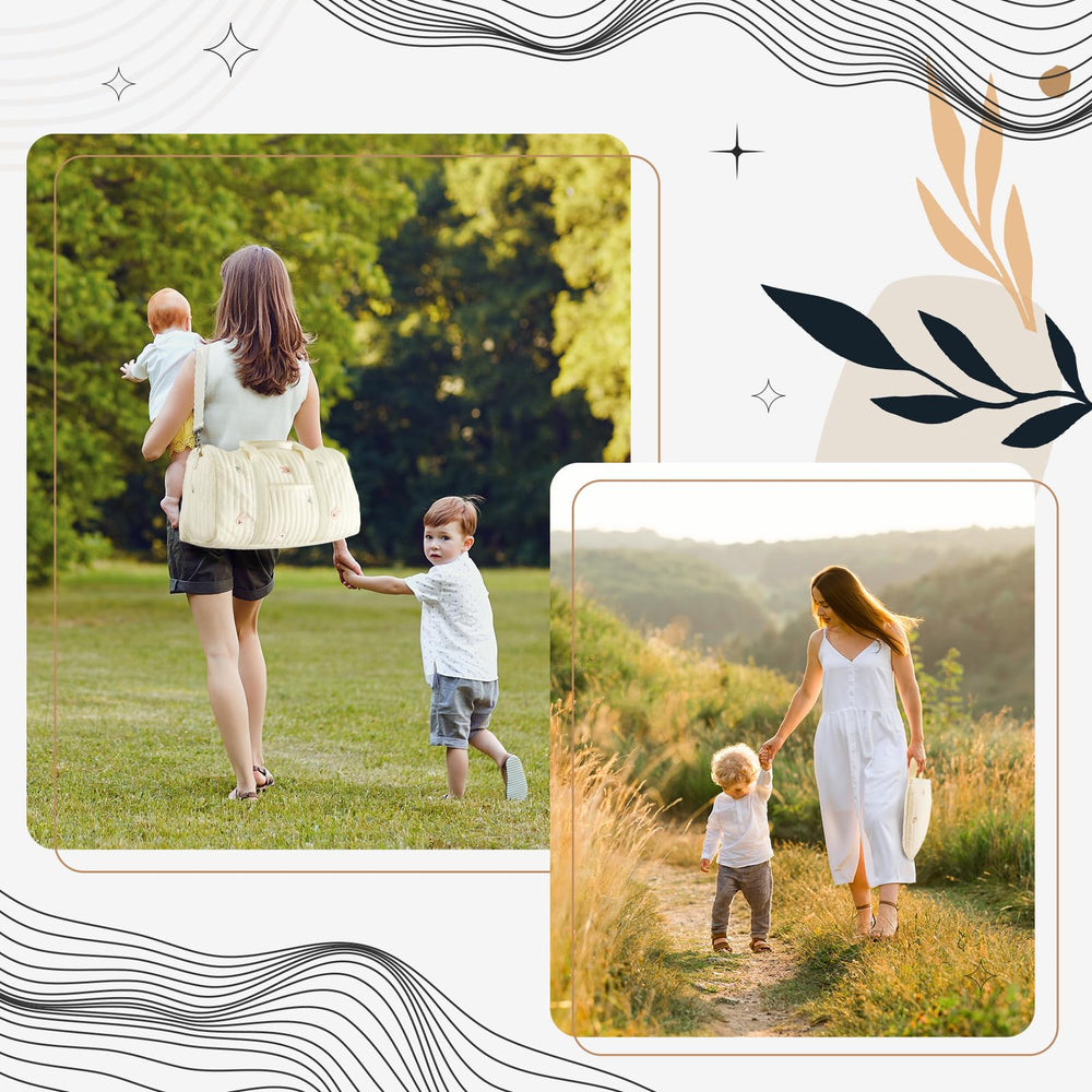 Paterr organized storage space highlights generous capacity for baby items.