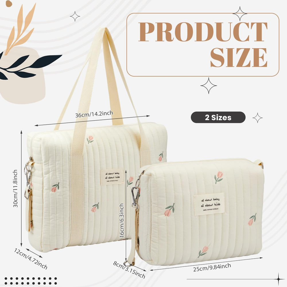 Paterr small diaper bag tote compact design for quick outings and essentials.
