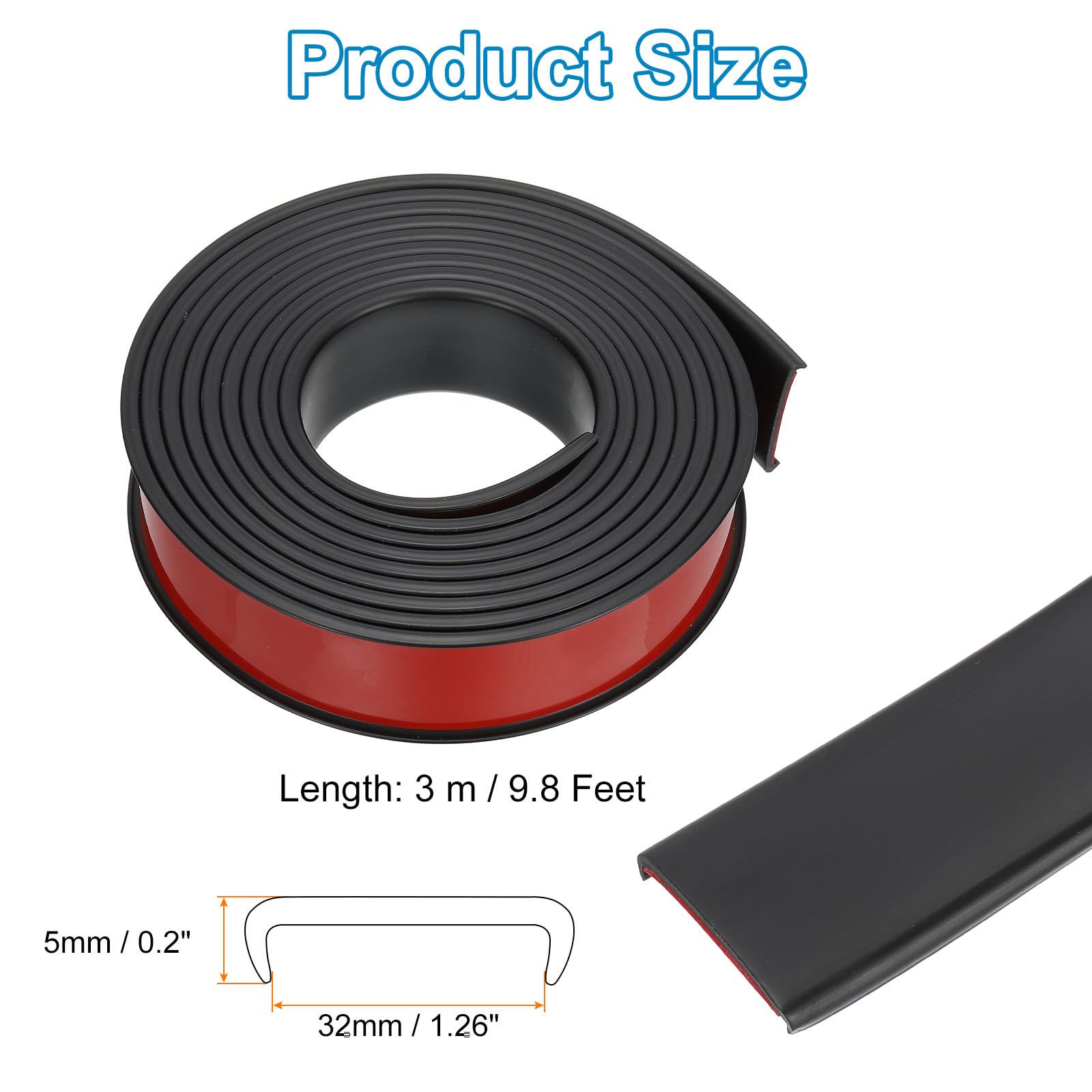 PATIKIL edge banding closeup shows strong self-adhesive strip for quick repairs