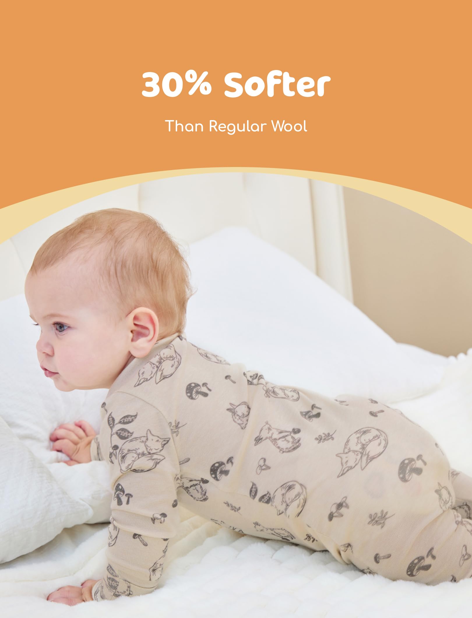 PATPAT Sunrise Haven fold-over mittens ensure secure, warm hands and feet.