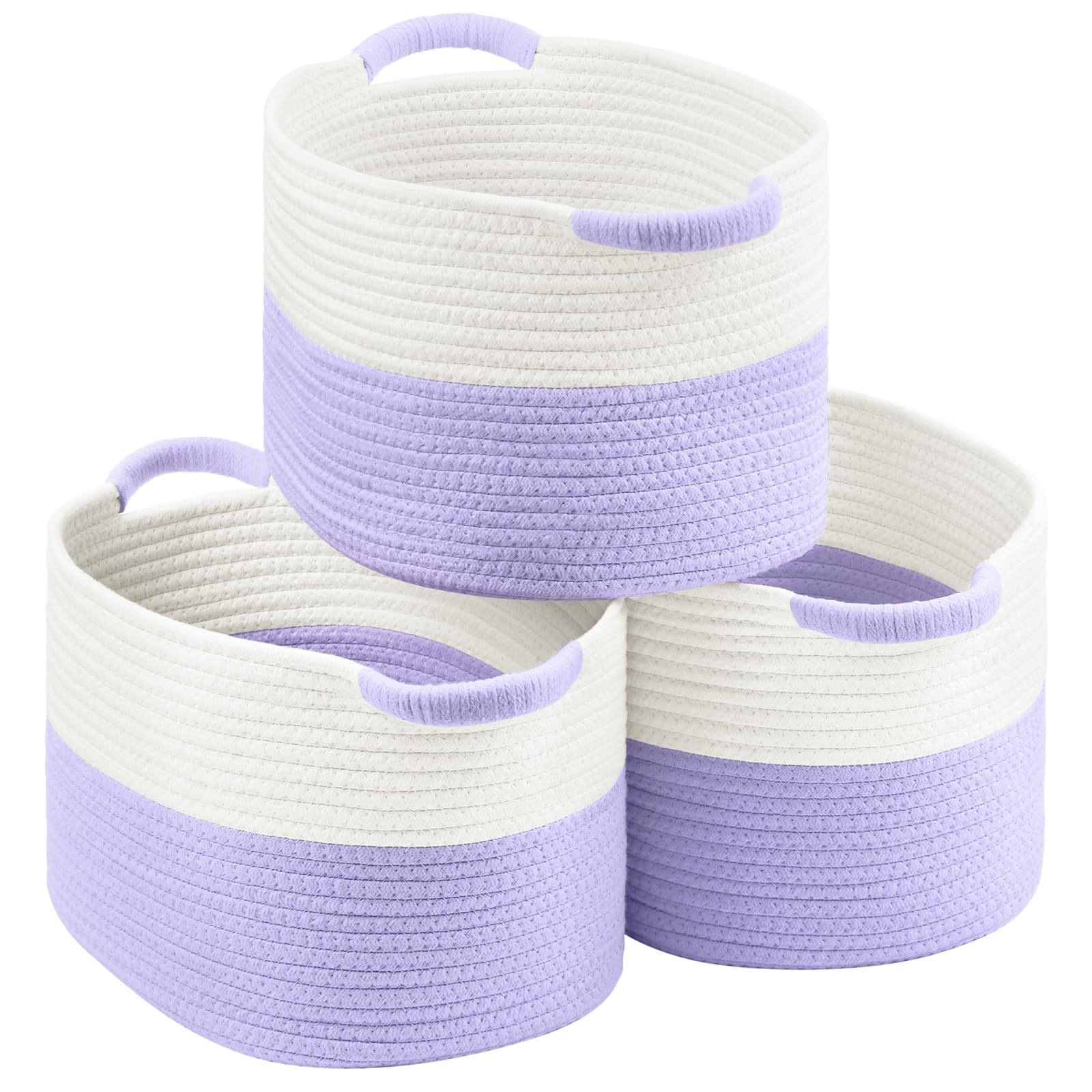 Patvingot basket shows woven cotton structure for durable storage.