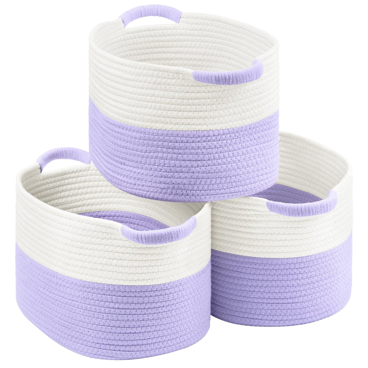 Patvingot basket shows woven cotton structure for durable storage.