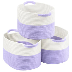 Patvingot basket shows woven cotton structure for durable storage.