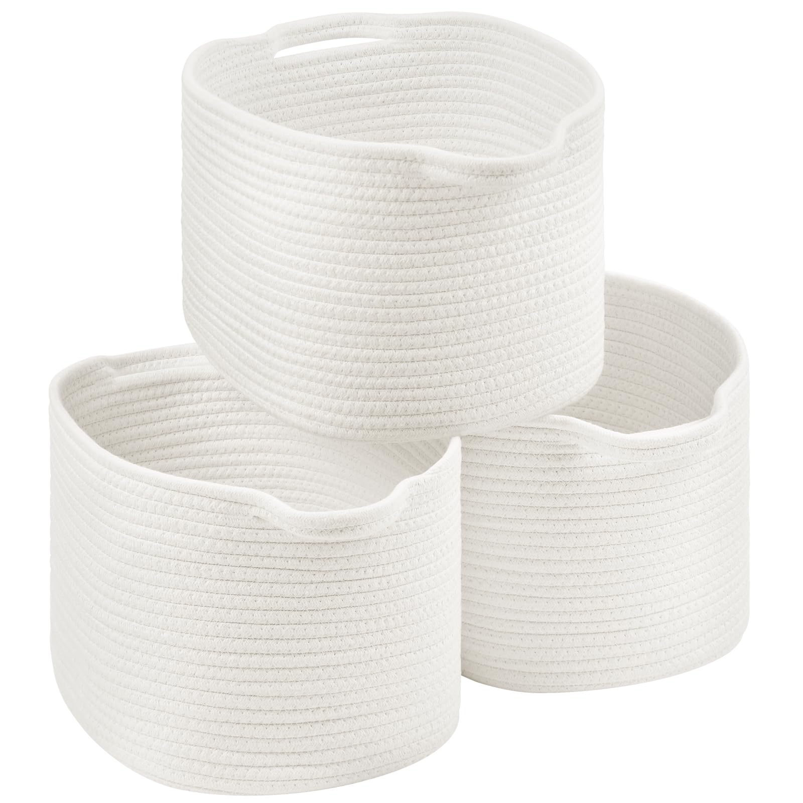 Patvingot storage basket with handles close-up showing easy portability for organization