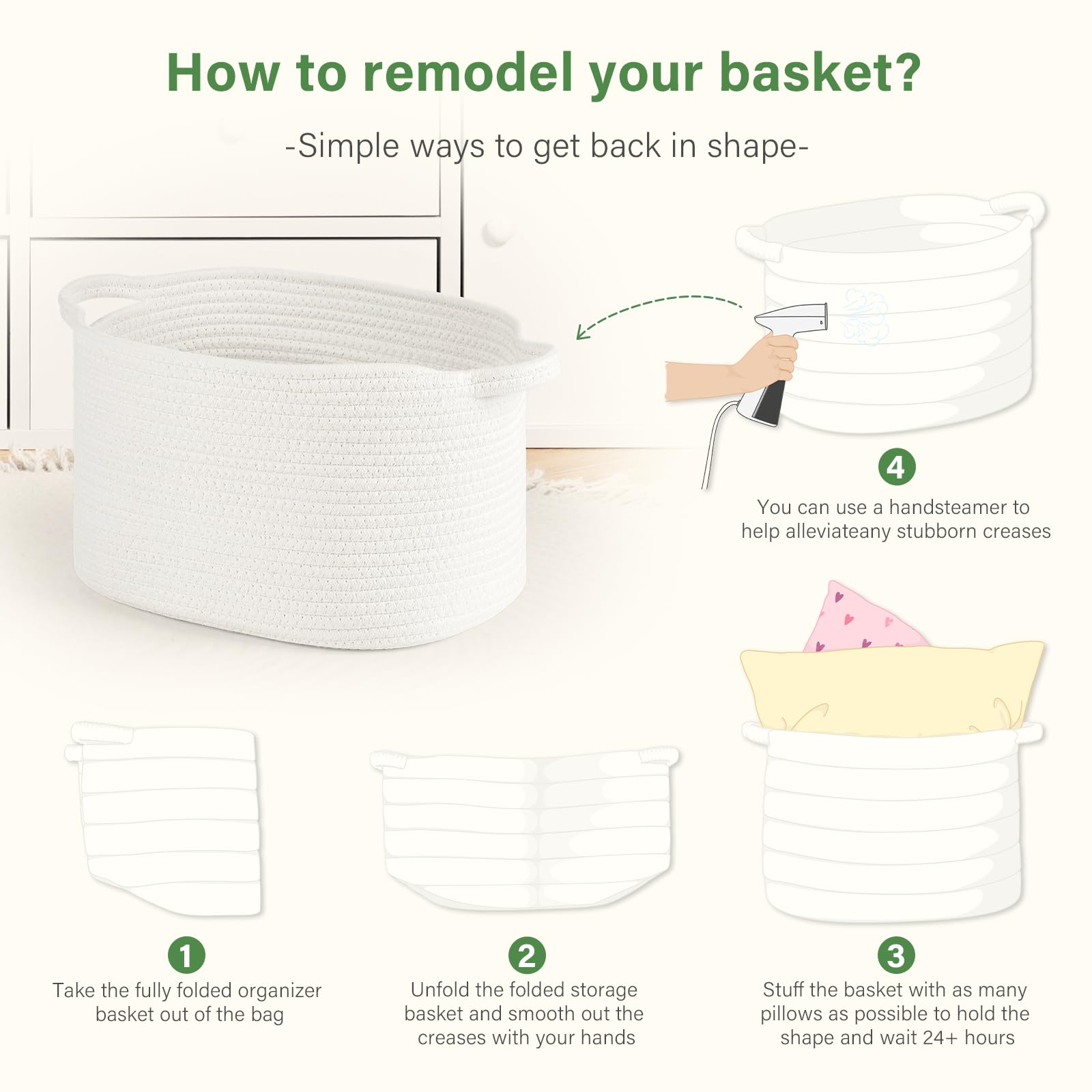 Patvingot toy-organization basket in playroom for clutter-free zones