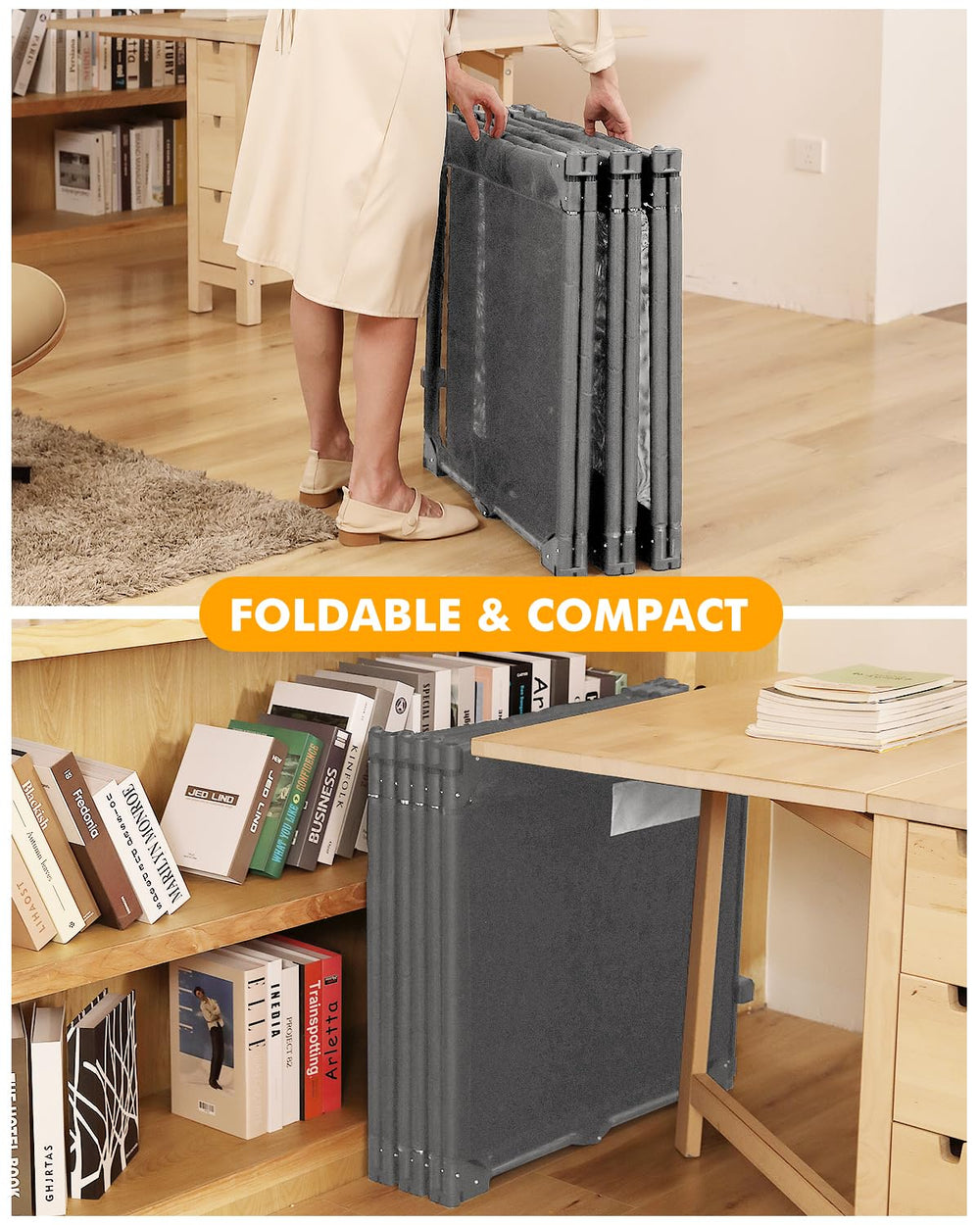Patywaga indoor-outdoor safety barrier guards pets and curious toddlers.