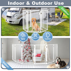 Paulmele gate with anti-slip foot ensures stable placement on floors