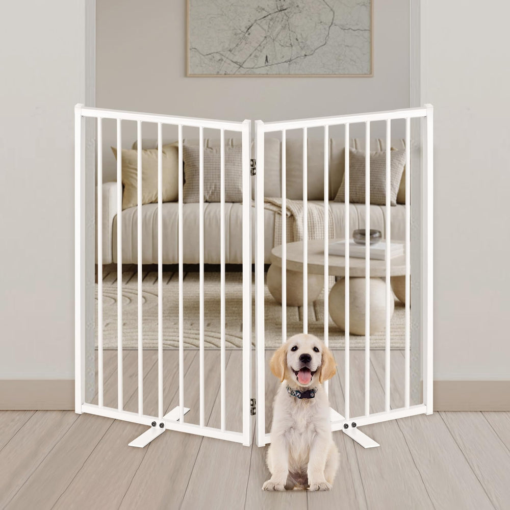 Paulmele door gate with double lock supports secure controlled access