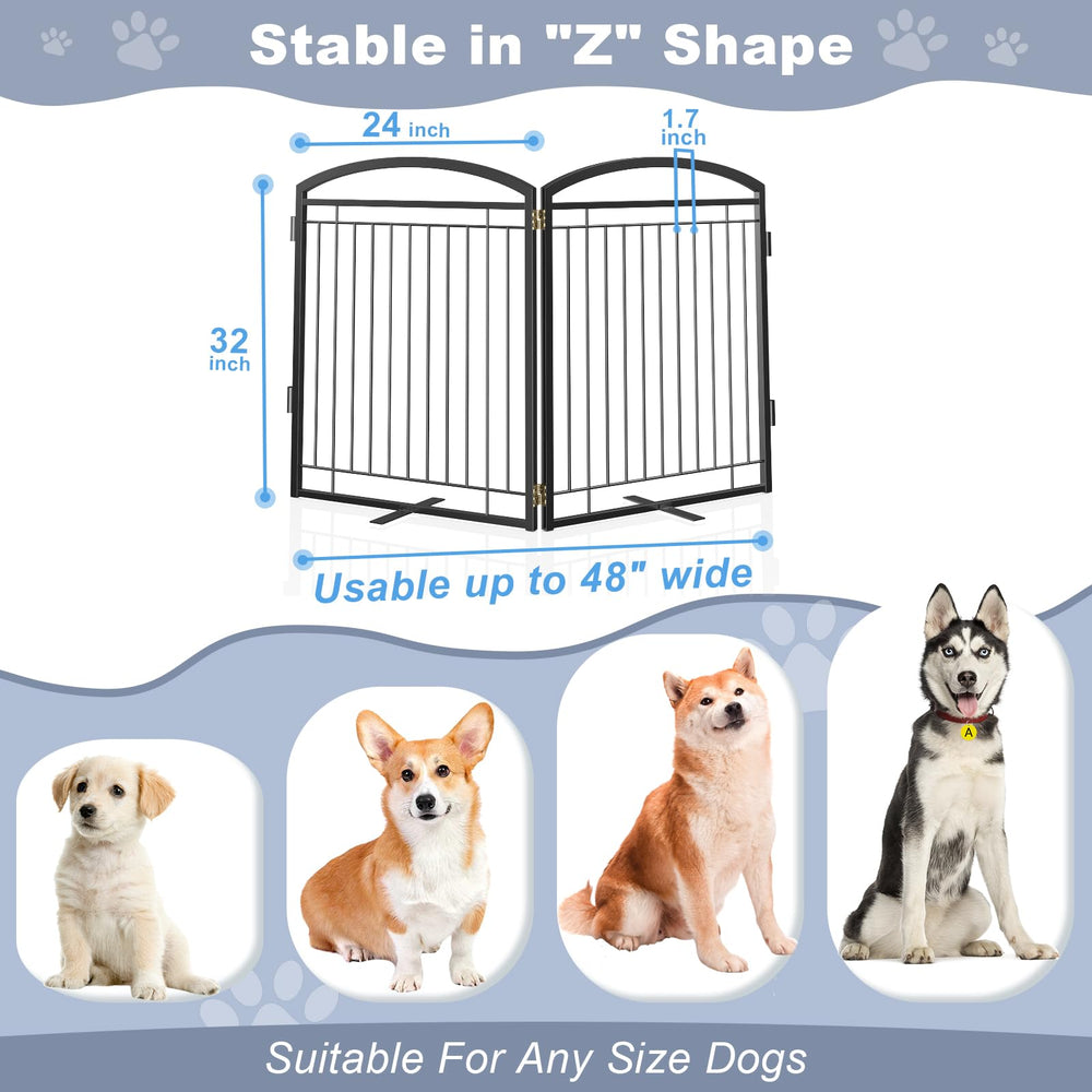 Paulmele gate fits 48x32 inches for doorways and safety