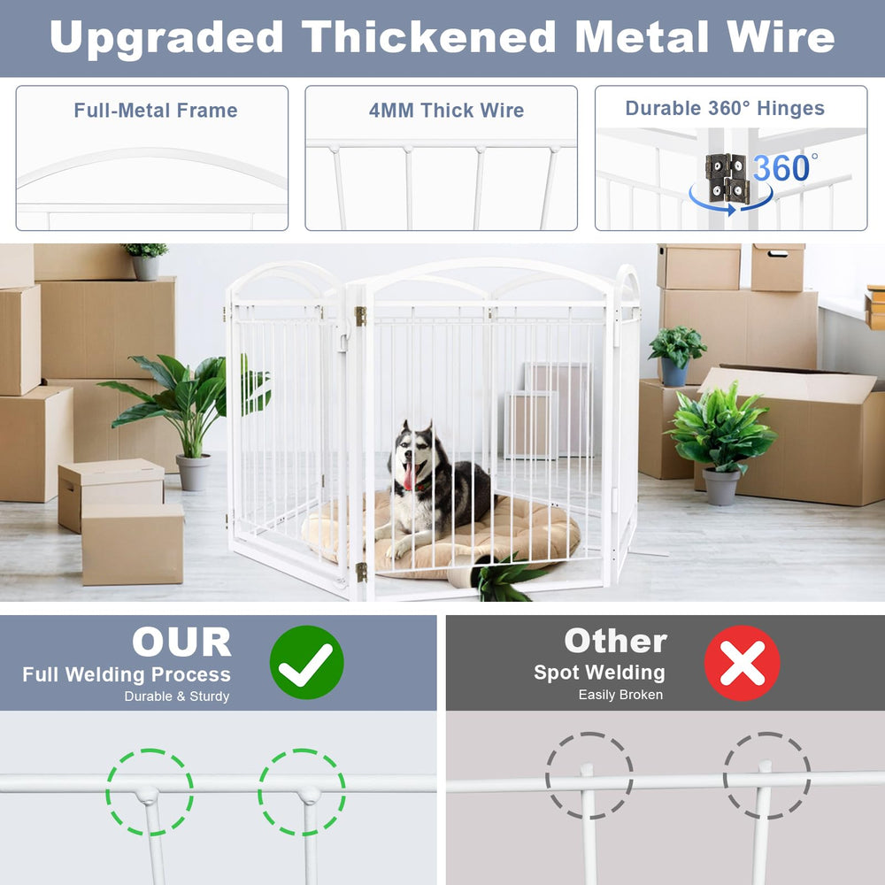 Paulmele gate with 360-degree hinges enabling flexible layouts