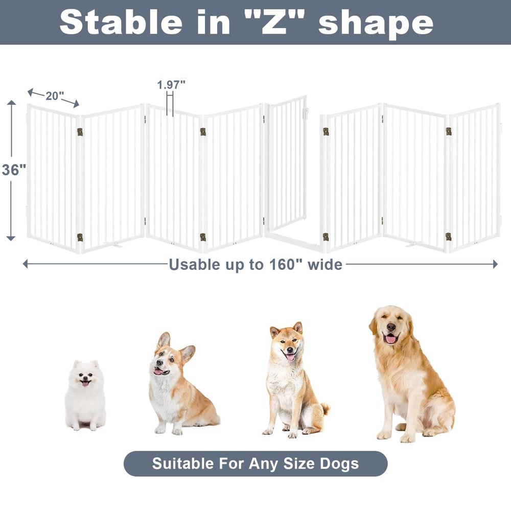 Paulmele white finish blends with interiors while keeping pets secure.