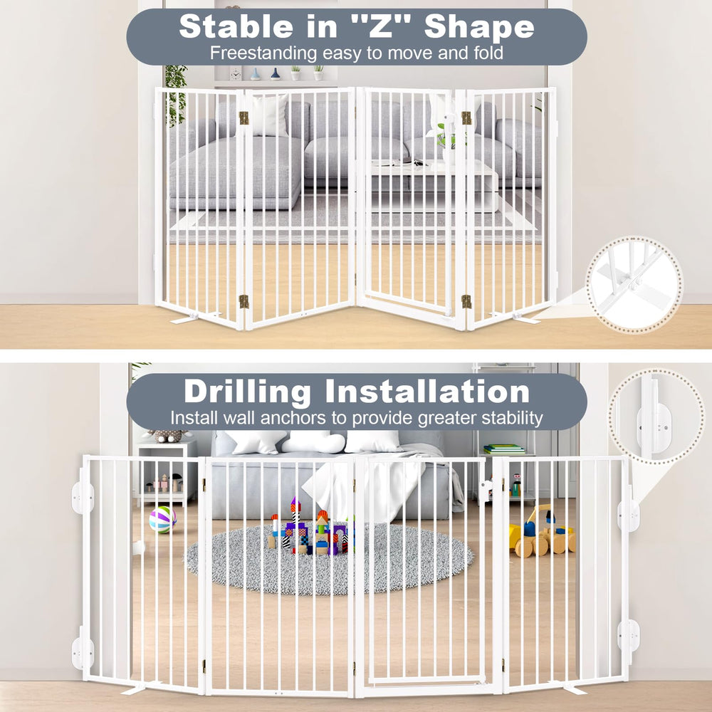 Paulmele wide opening gate suitable for decks yards and porch entries