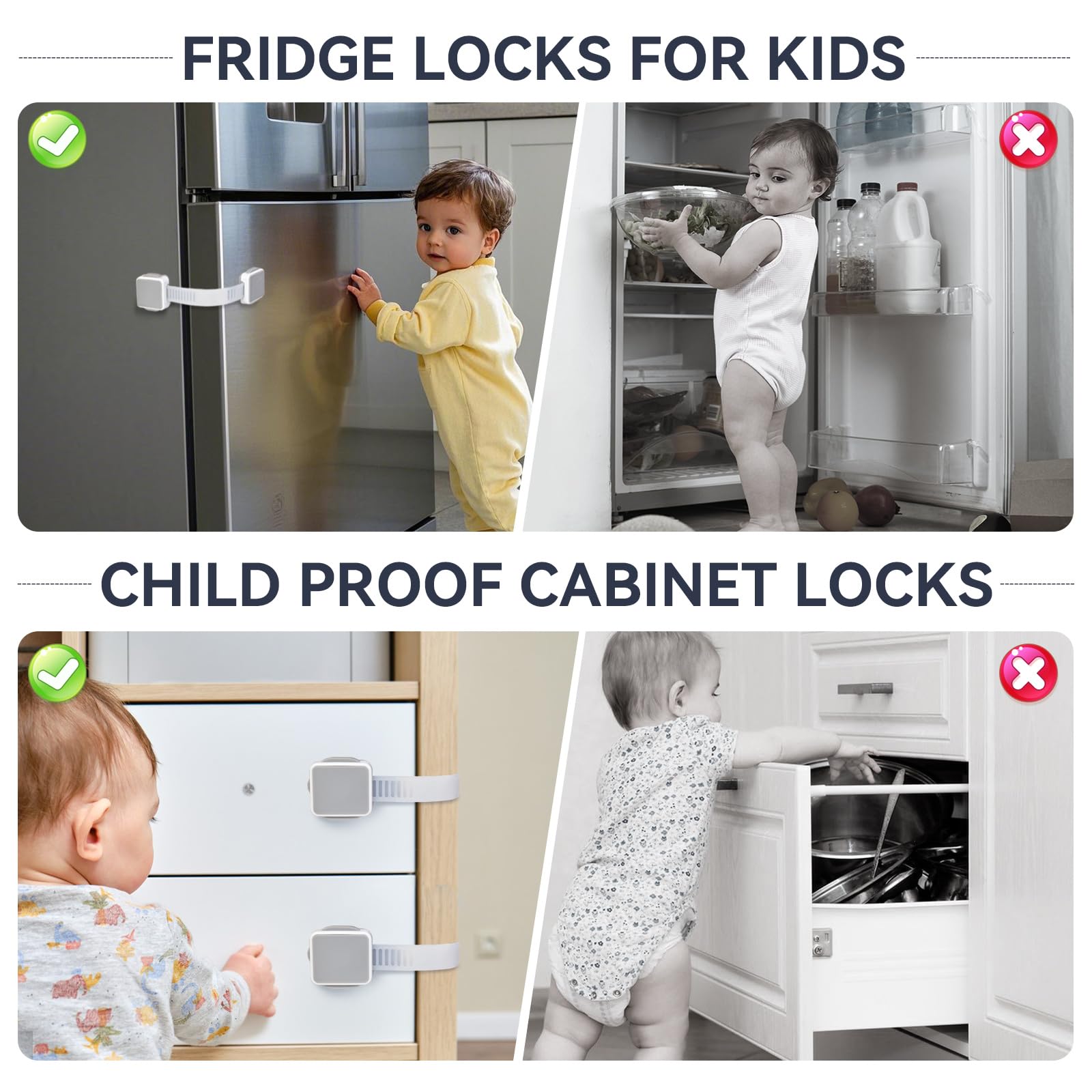 PAULTEMP pantry-cabinet-locks organize storage while preserving quick adult access.