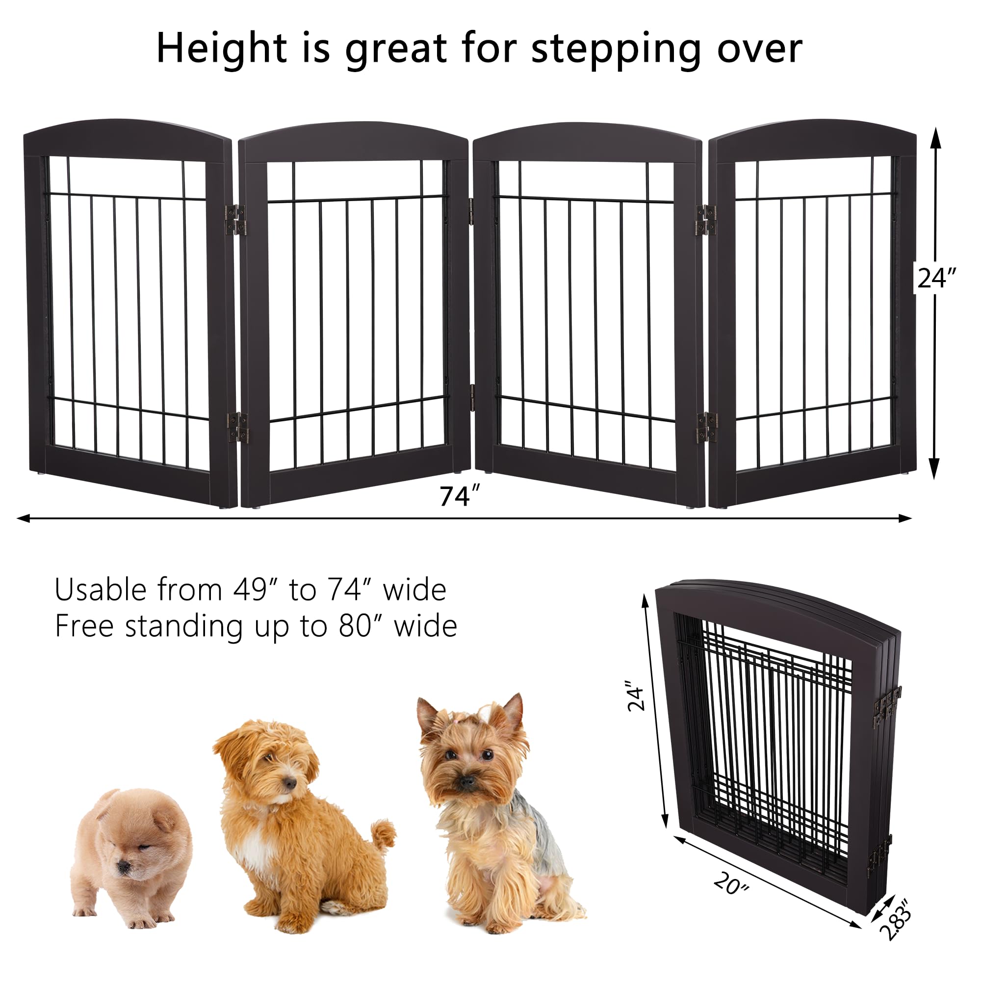 PAWLAND gate easy fold setup for quick room barriers