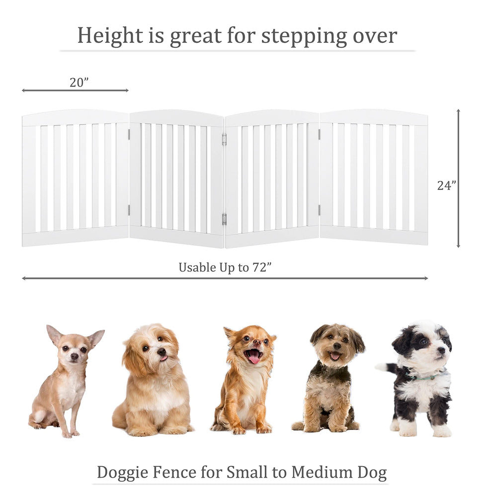 PAWLAND freestanding gate set up without tools, ready when needed.