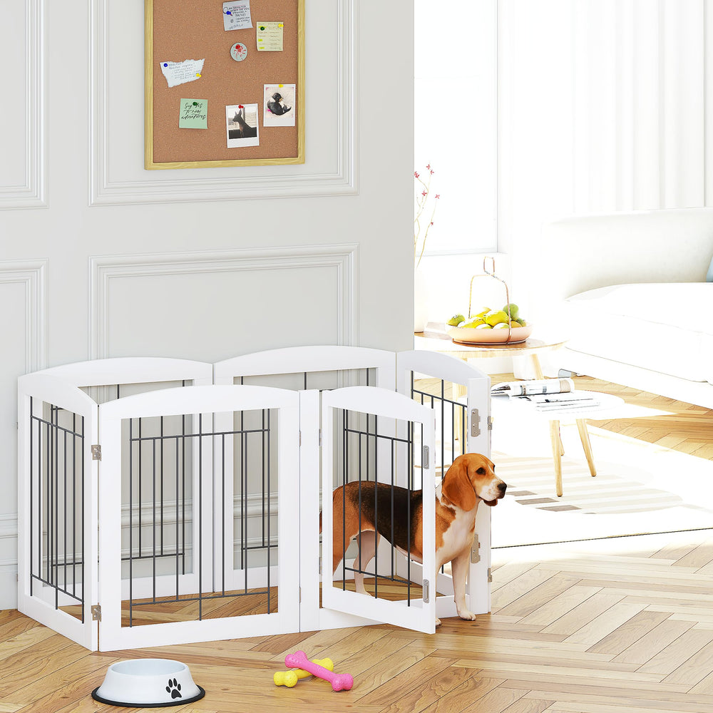 PAWLAND fully assembled gate ready to deploy for quick room separation.