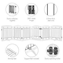 PAWLAND non-slip feet protect floors during gate use.