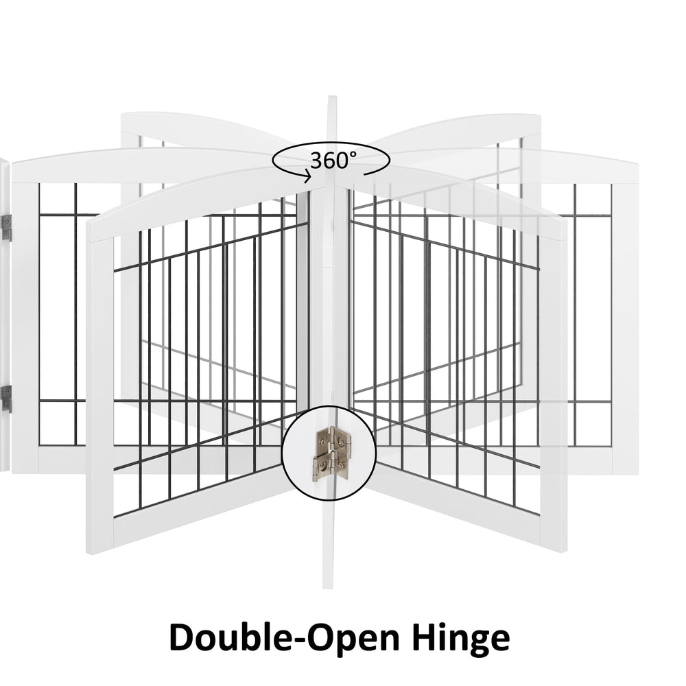 PAWLAND open 60-inch gate demonstrates wide entry control for large spaces.