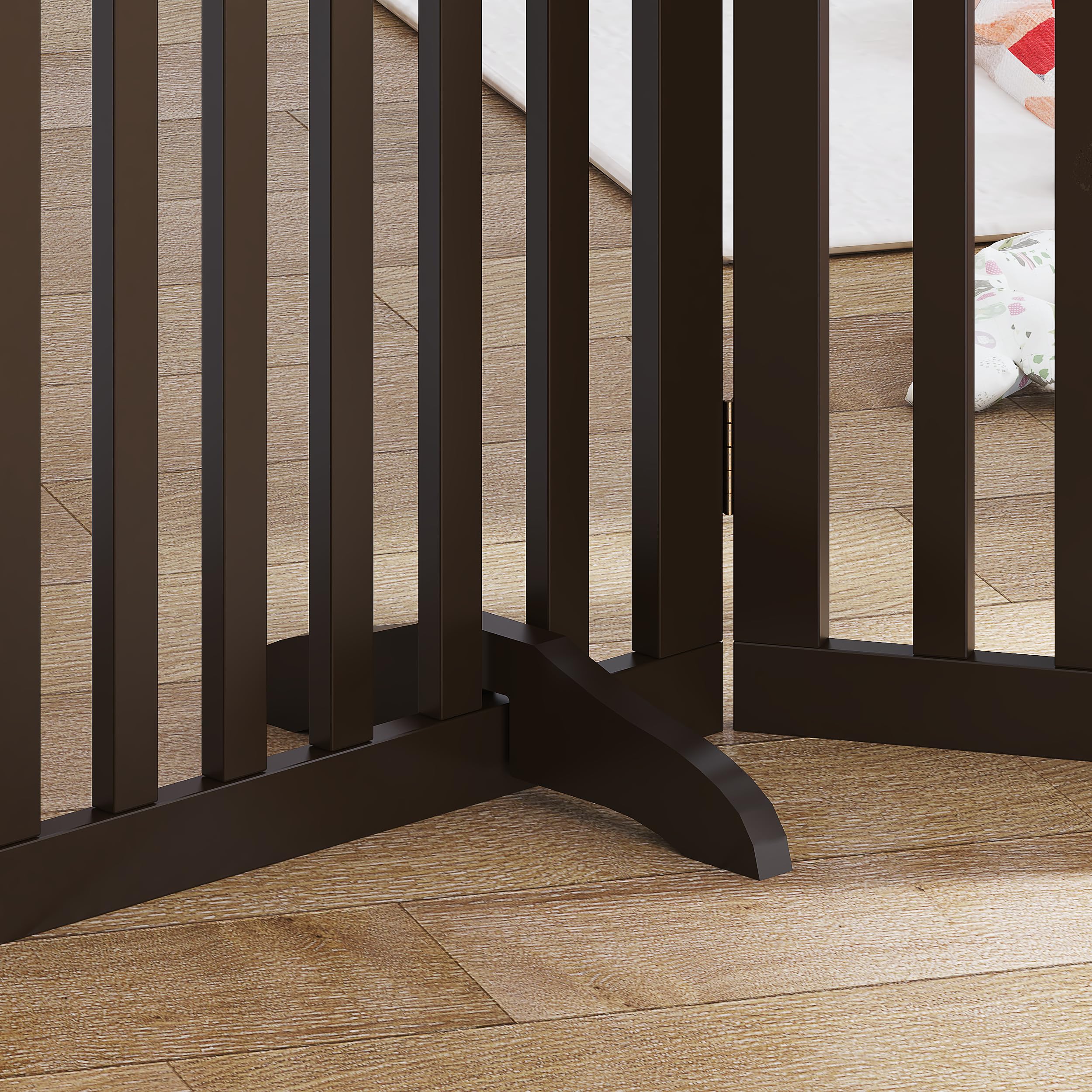 PAWLAND Support Feet Espresso FSC mark indicates responsibly sourced wood material.