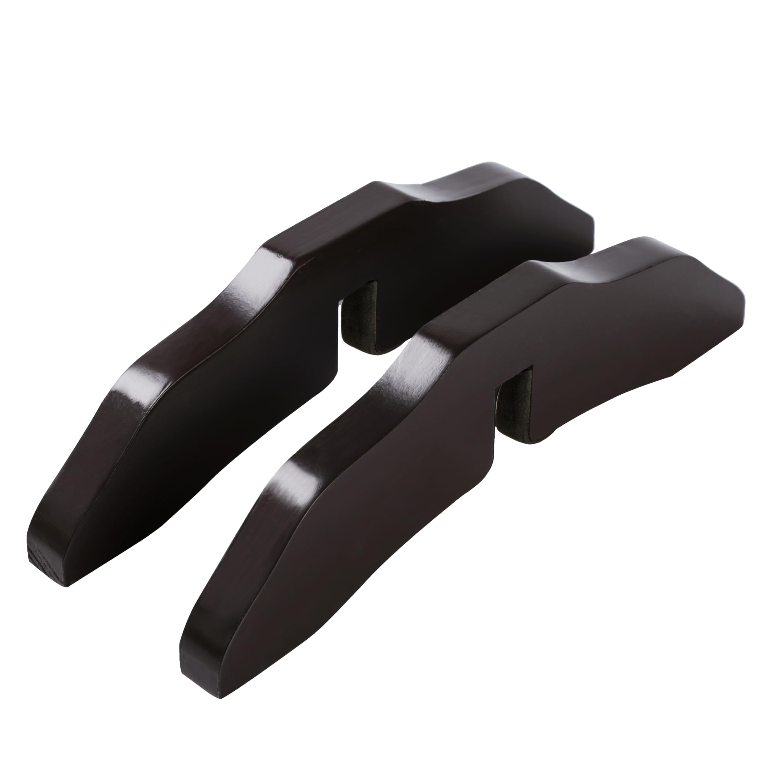 PAWLAND Support Feet Espresso top view highlights compact design for tight spaces.