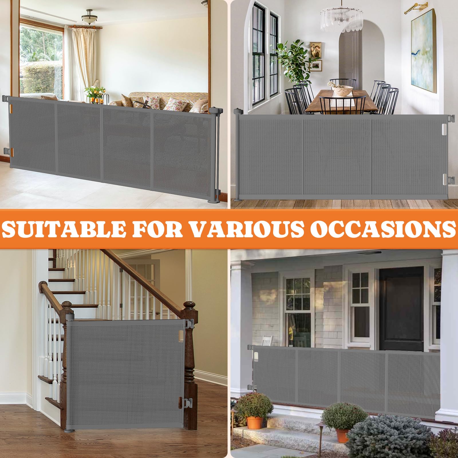 Pawtners 41-inch tall pet gate helps manage taller pets safely.