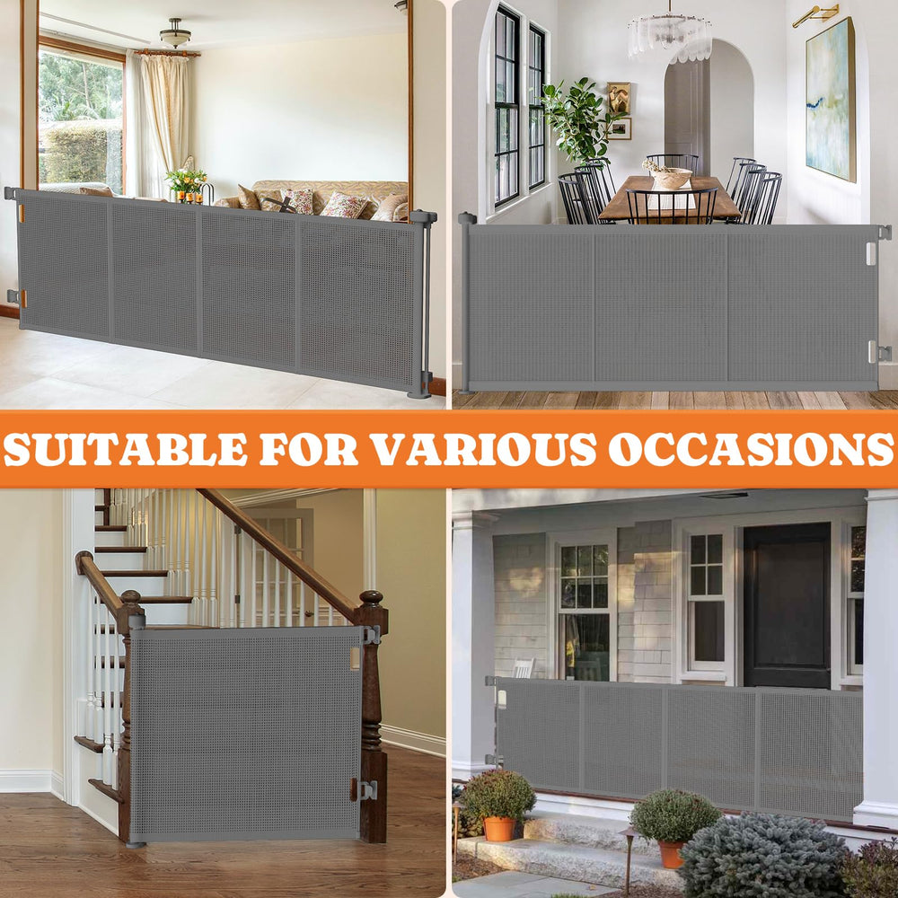 Pawtners 41-inch tall pet gate helps manage taller pets safely.