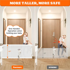 Pawtners gate mesh detail highlights durable, tear-resistant fabric and safety features.