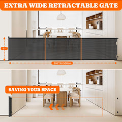 Pawtners retractable gate cat door enables easy pet access