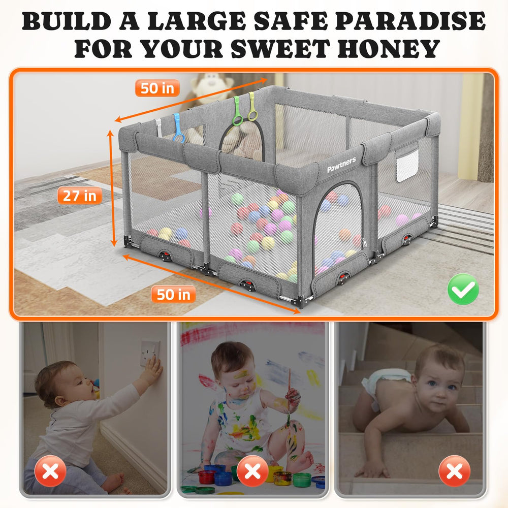 Pawtners sturdy frame enhances safety during active exploration.