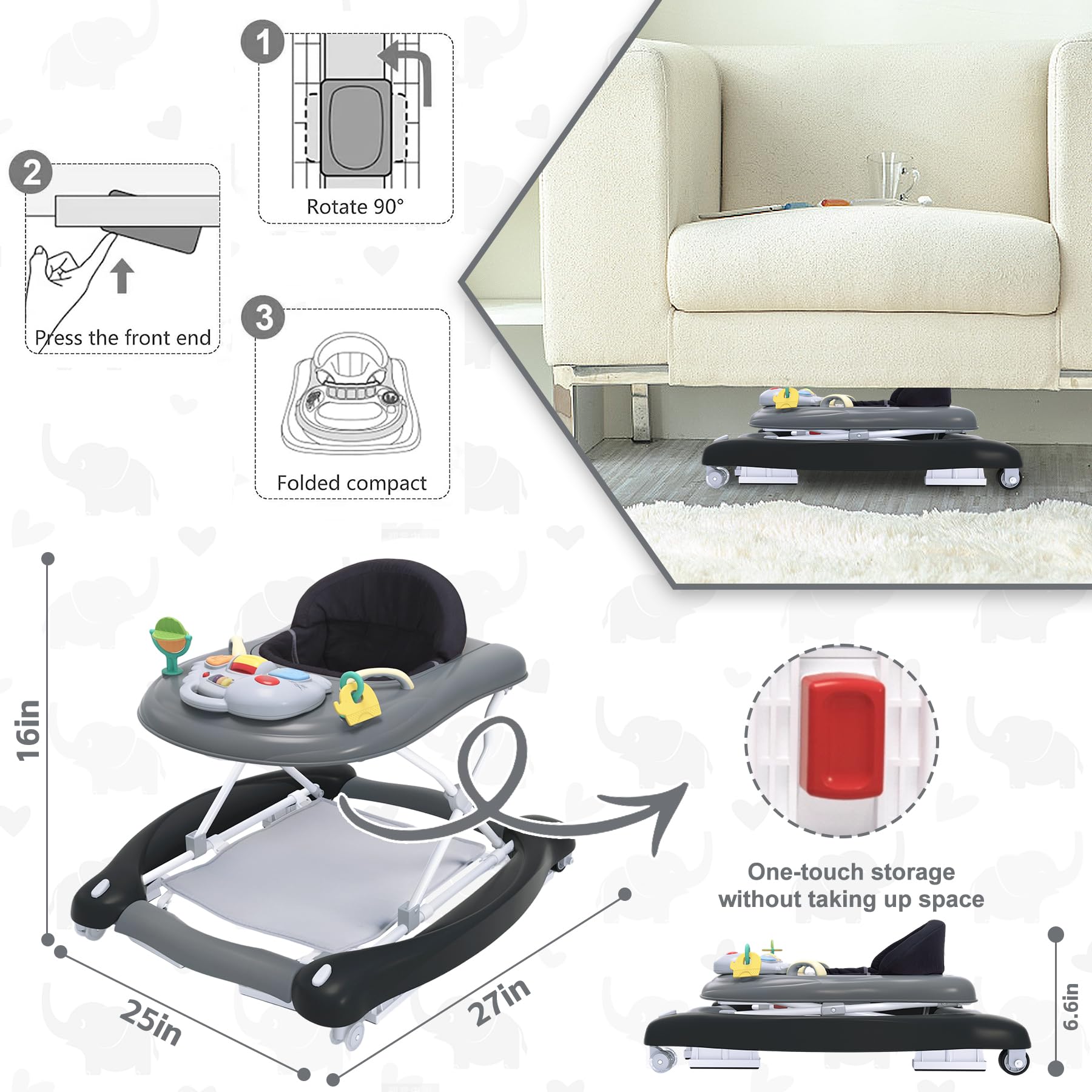Pawtong-baby-walker-eating-table demonstrates stable snacks and interactive moments.