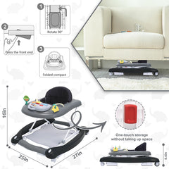 Pawtong-baby-walker-eating-table demonstrates stable snacks and interactive moments.