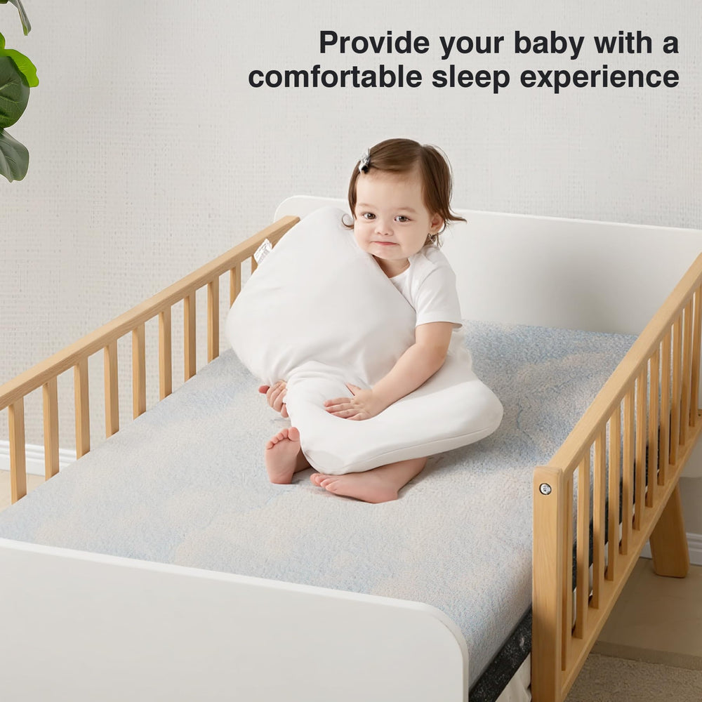 Pawtong dual-sided comfort mattress showcases white-black feather pattern for modern rooms.