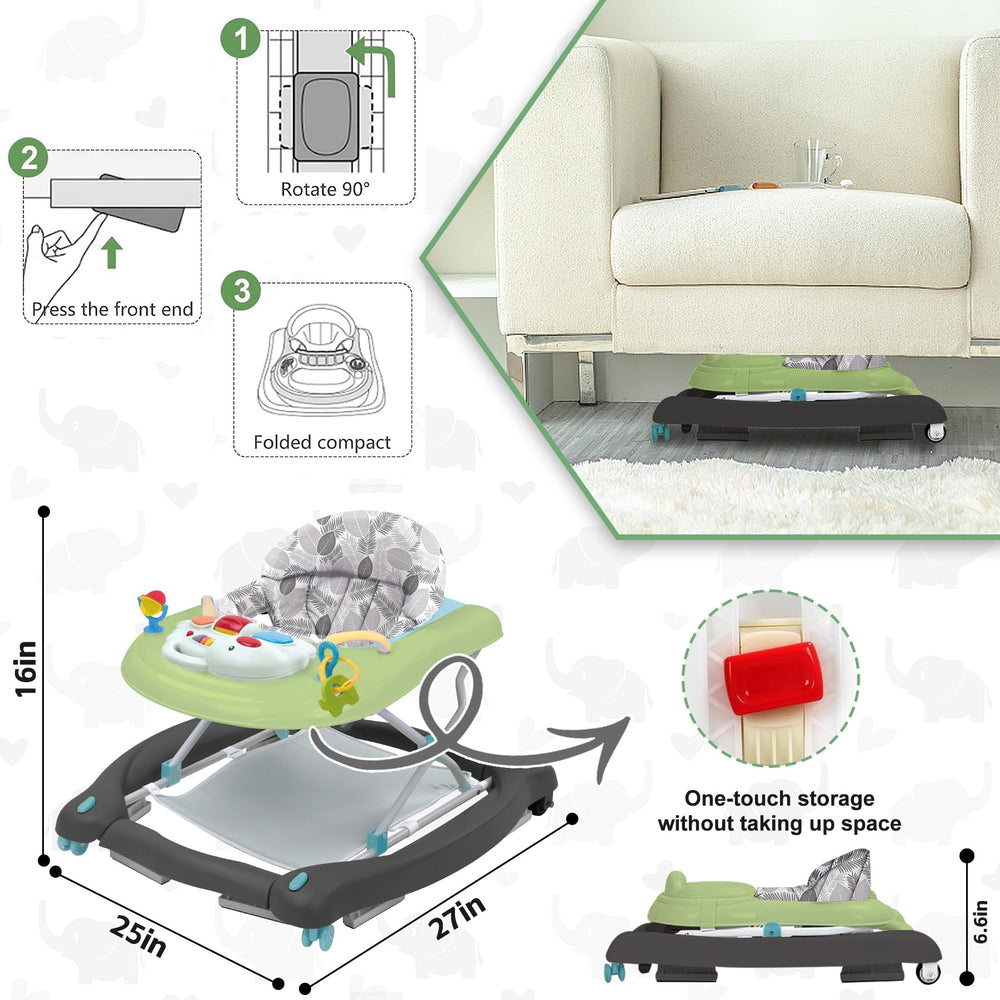 Pawtong Foldable 5-in-1 Walker compact fold for storage under furniture