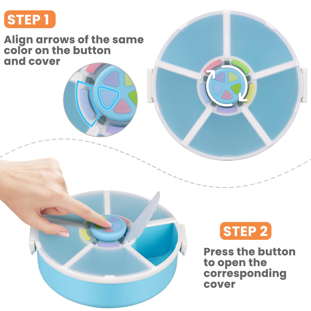 Pawtong snack-rotator five-compartment layout showing variety options