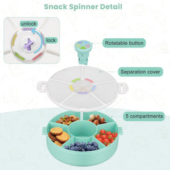 Pawtong snack rotator button demonstrates color matched opening action.
