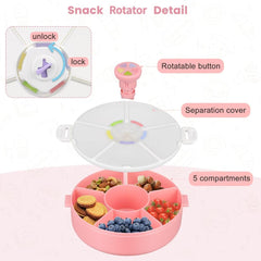 Pawtong Snack Rotator color-matching lid demonstrates intuitive cues for quick selection.