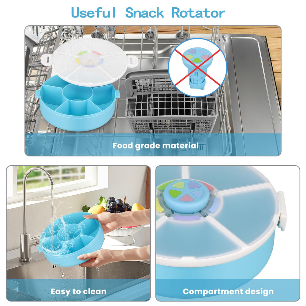 Pawtong snack-rotator translucent lid view showing contents at a glance