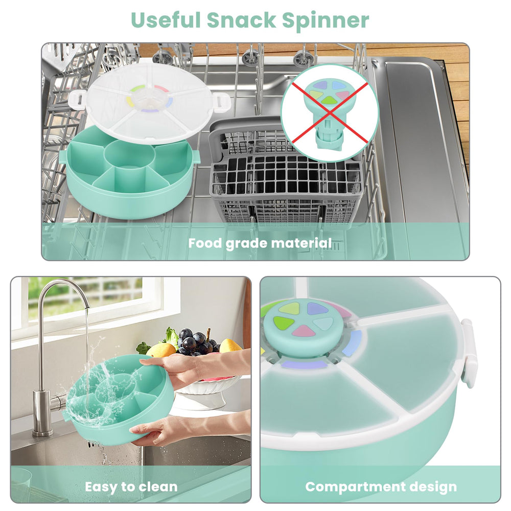 Pawtong rotator transparent lid shows contents for easy selection.