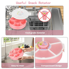 Pawtong Snack Rotator lid provides visual access for at-a-glance contents