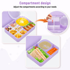 Pawtong Snackle Box five-divider configurations showing flexible portions for kids' snacks.