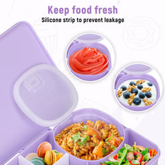 Pawtong Snackle Box sealing lid yogurt dips secure and leak-proof for lunch.