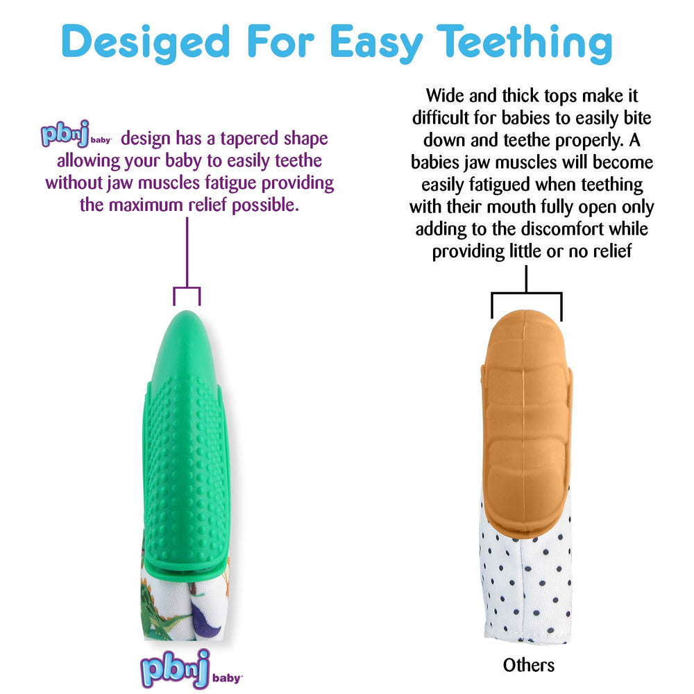 PBnJ Baby teether glove gift-set image suggests registry-ready newborn gift.