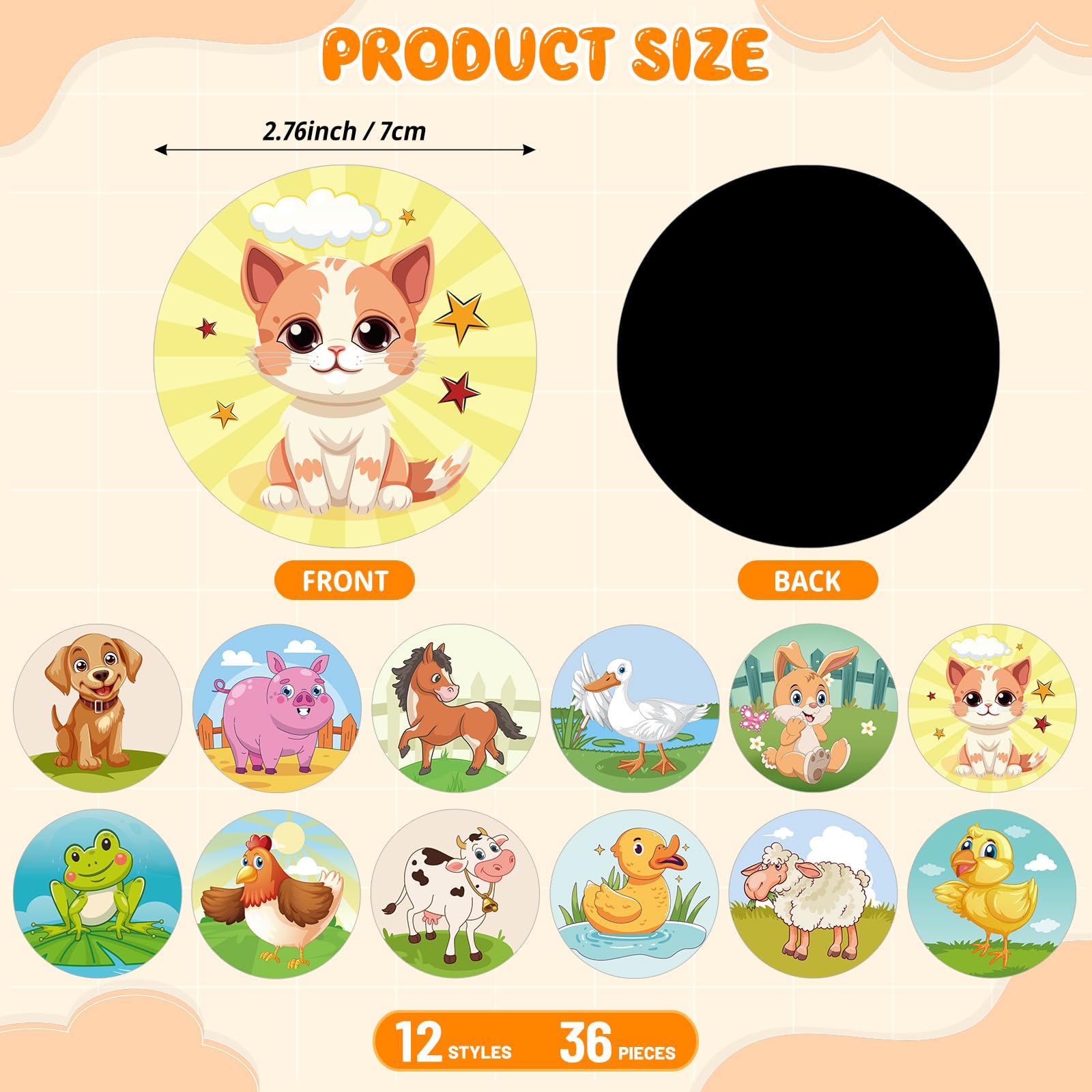 PCTCSHQ potty stickers cartoon patterns capture toddler attention during toilet practice.