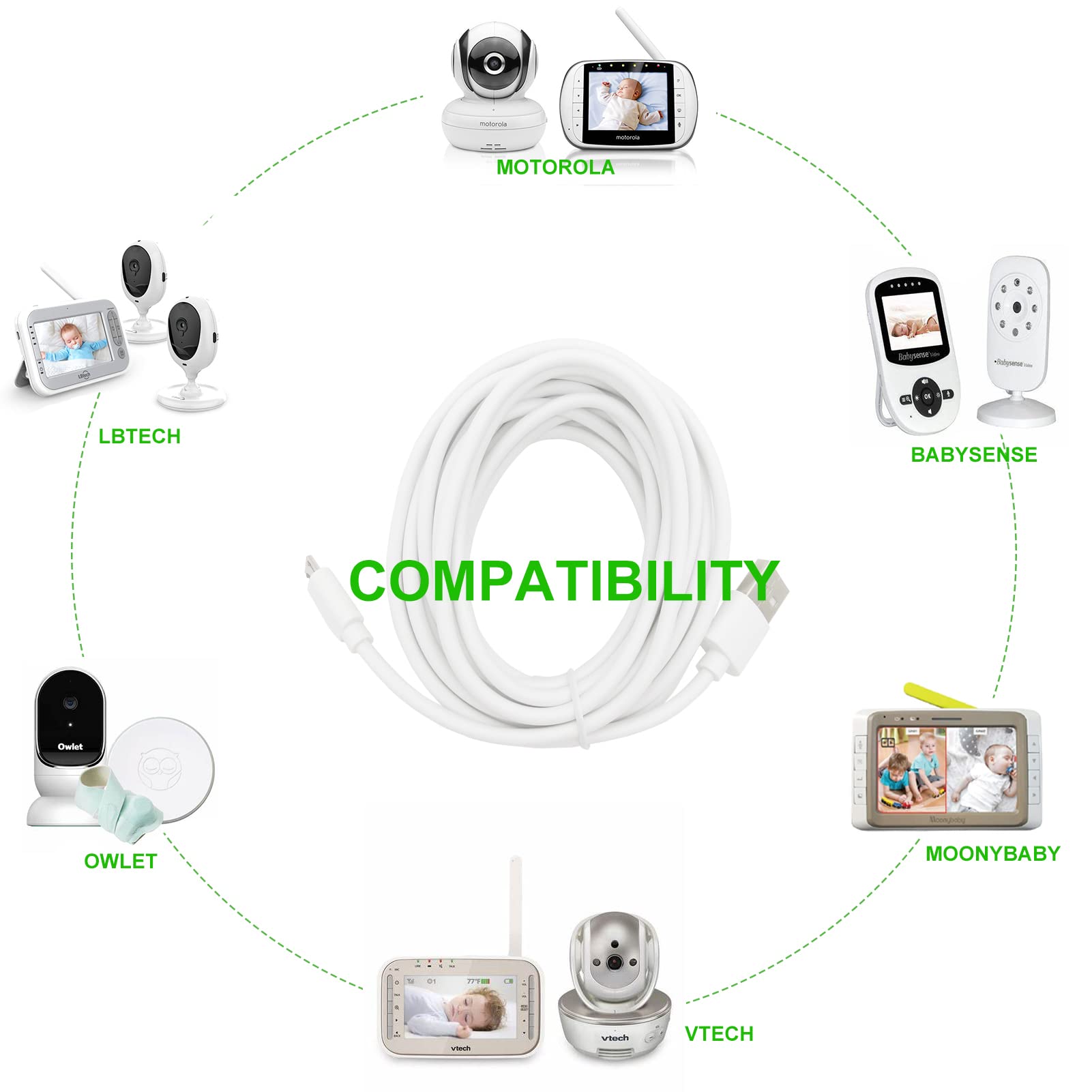 PDEEY soft TPE cord close-up illustrating durability and flexibility