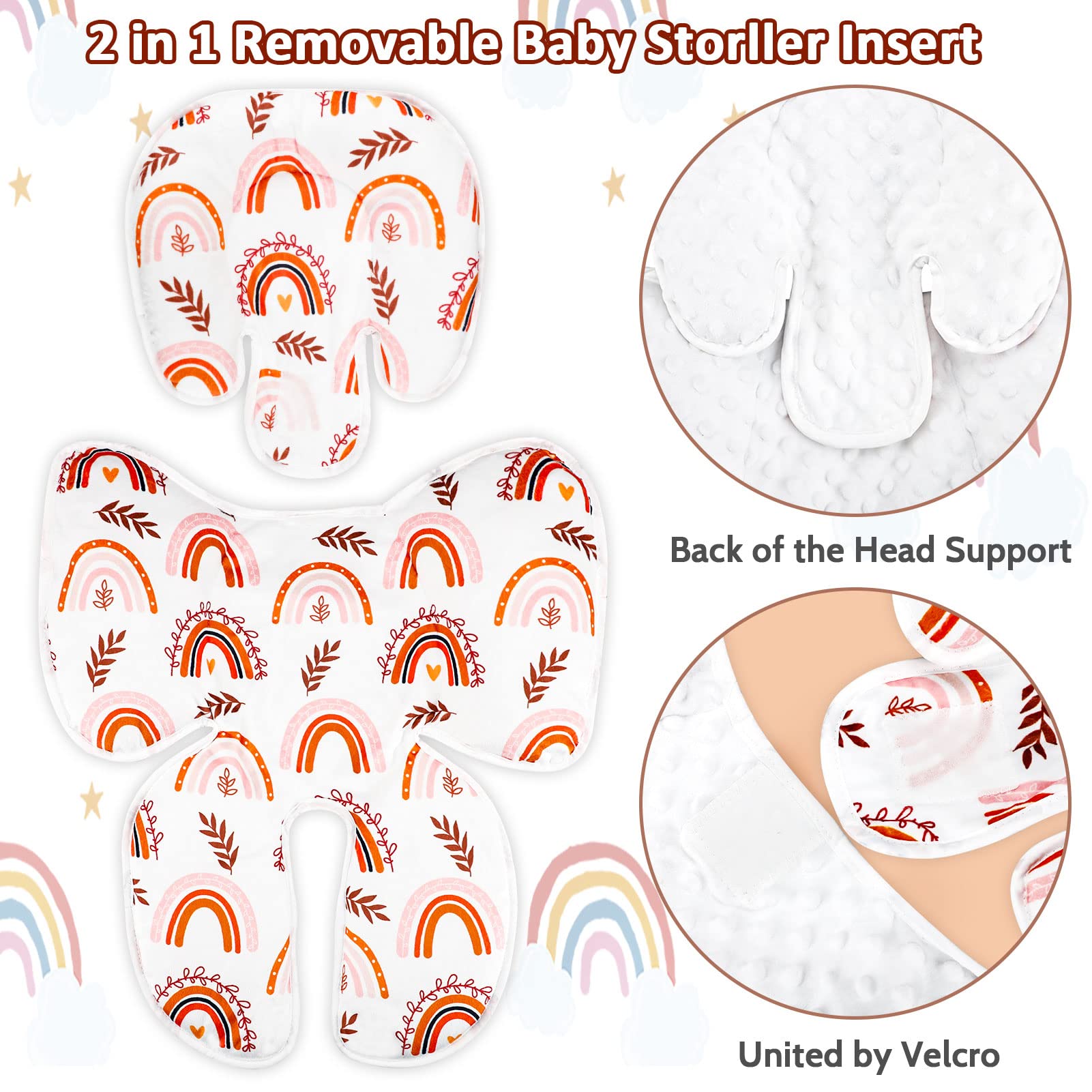 Pea Pod 2-in-1 head and body support with detachable headrest for growing infants