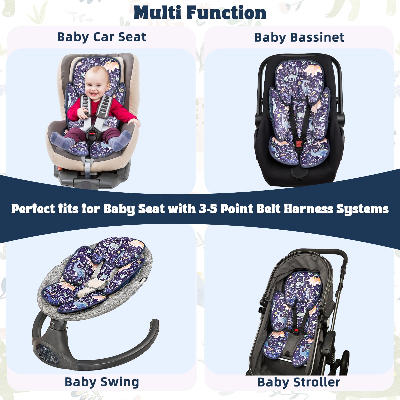 Pea Pod car seat insert makes a thoughtful baby shower gift idea.