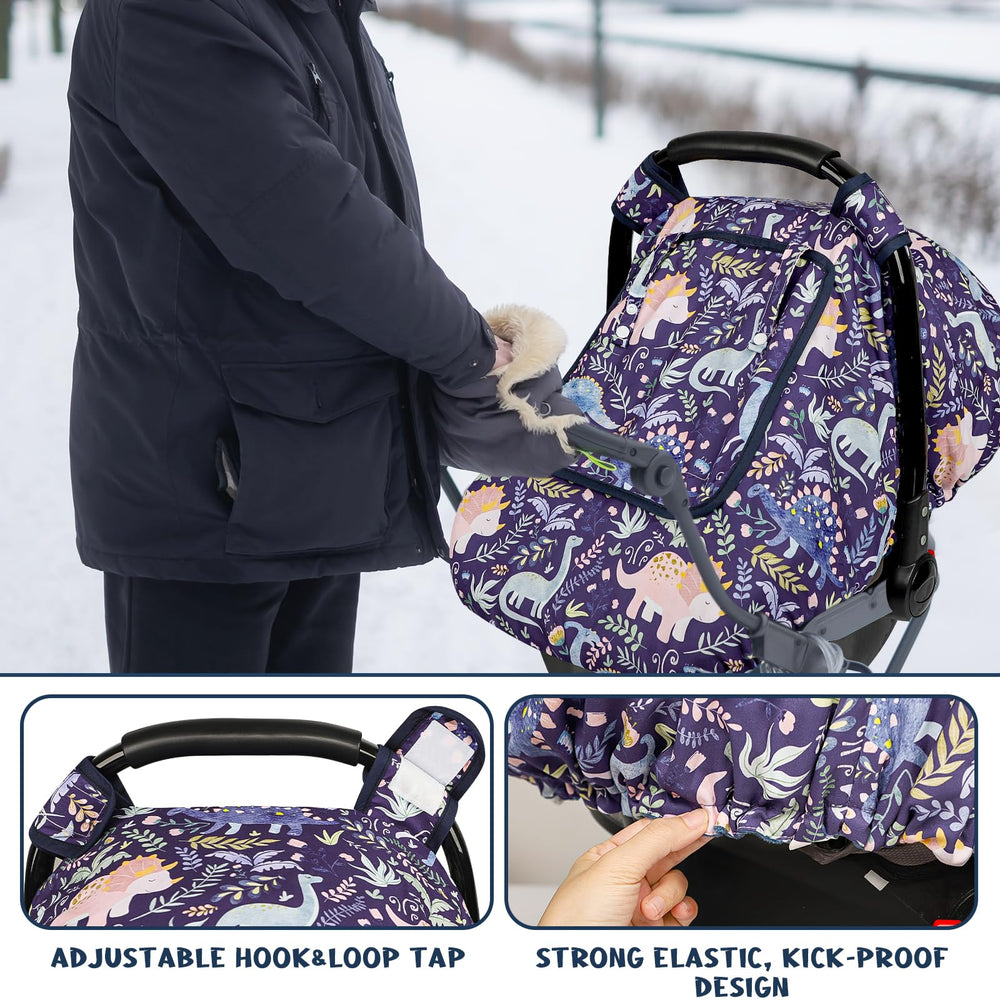 Pea Pod breathable mesh window enabling airflow while baby stays covered