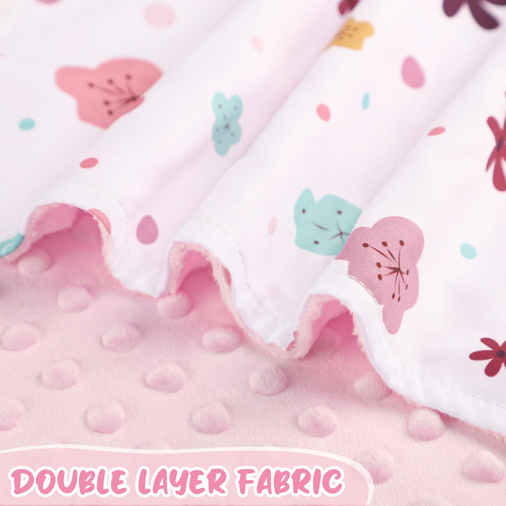 Pea Pod car seat cover floral side view showing breathable fabric for baby comfort.