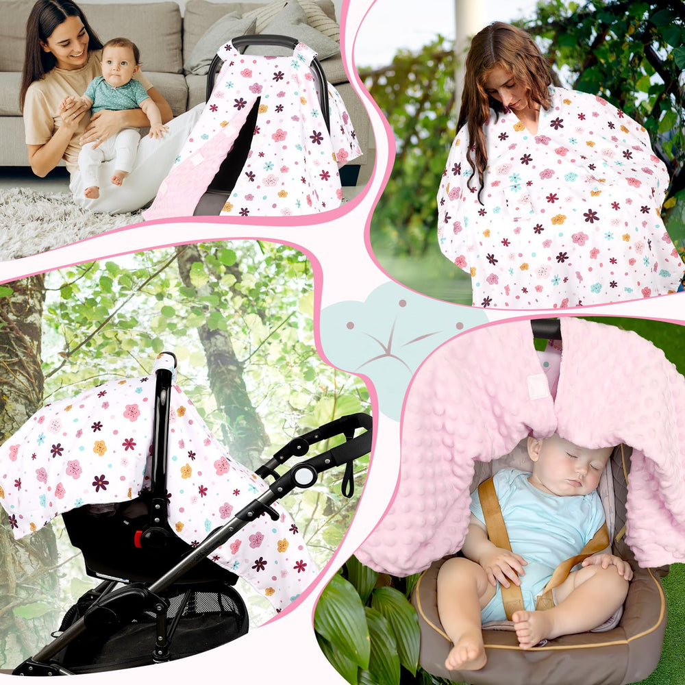 Pea Pod machine-washable cover illustration for simple cleanup after outings.