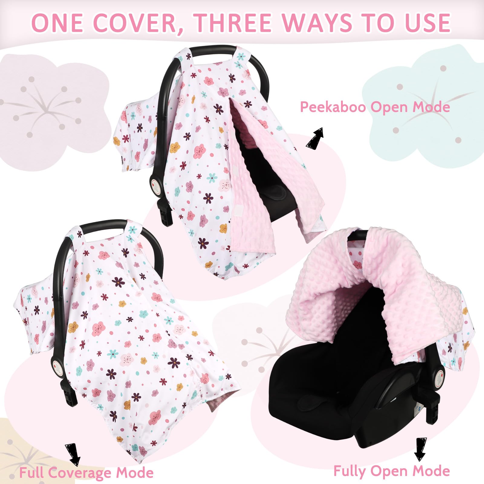 Pea Pod car seat cover in stroller use demonstrates versatile travel protection.
